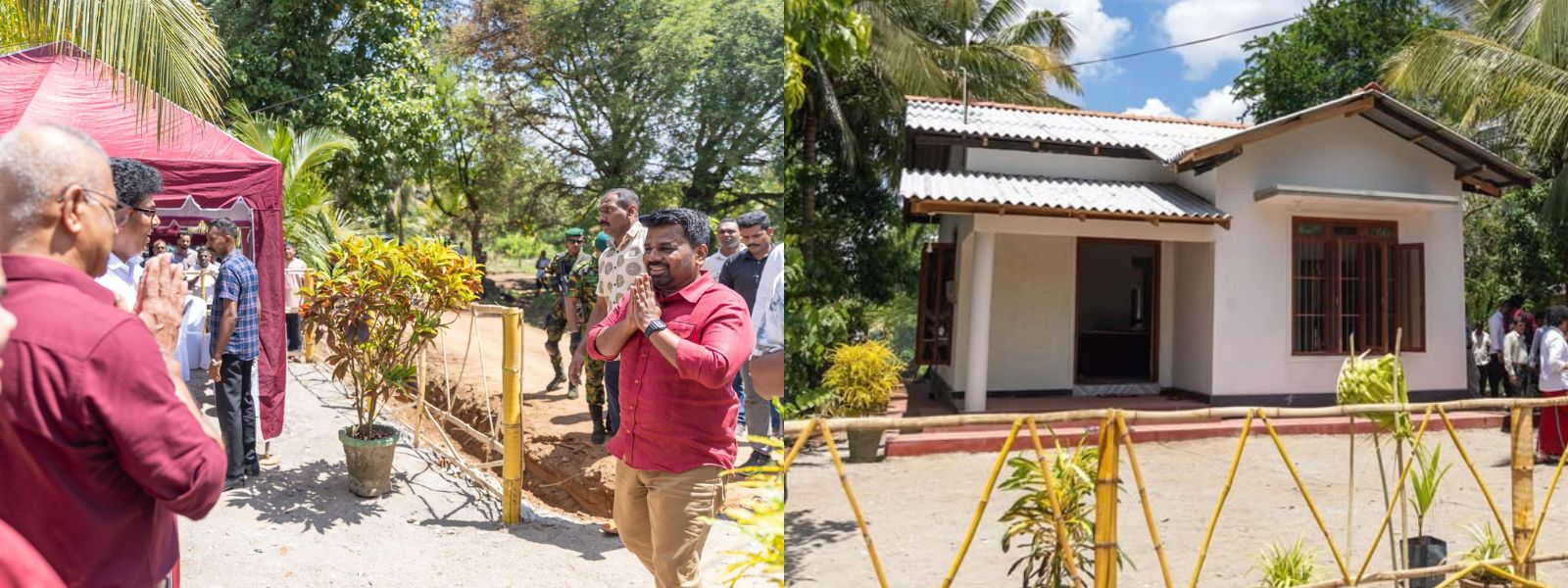 President Celebrates New Year At Rebuilt Home